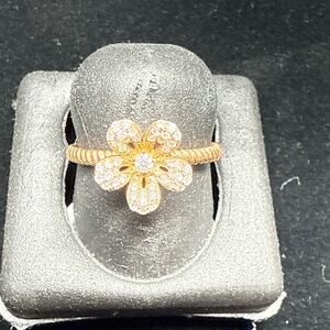 Diamond Flower Ring